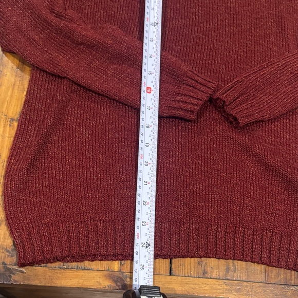dressbarn Maroon/red Cowl Neck Sweater - Picture 7 of 9